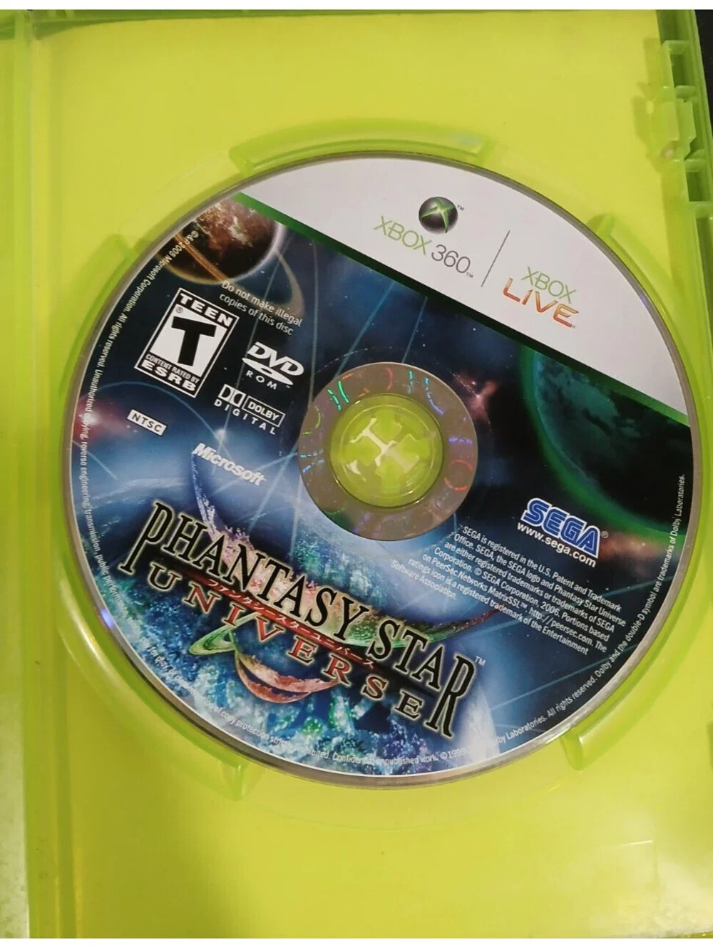 Phantasy Star Universe (Microsoft Xbox 360, 2006) Game & Only
